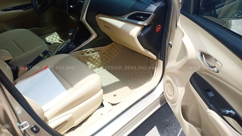 Thảm lót sàn ô tô 5D 6D Toyota Vios giá gốc tận xưởng, bảo hành trọn đời